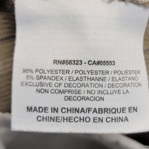 Nike Golf Shorts‎ Men's Size 36 Tan Beige Blue Plaid Dri-Fit Flat Front Pockets - Picture 3 of 9